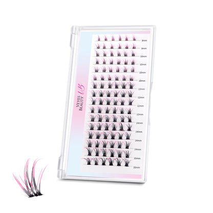 Ombre Pink & Brown Lash