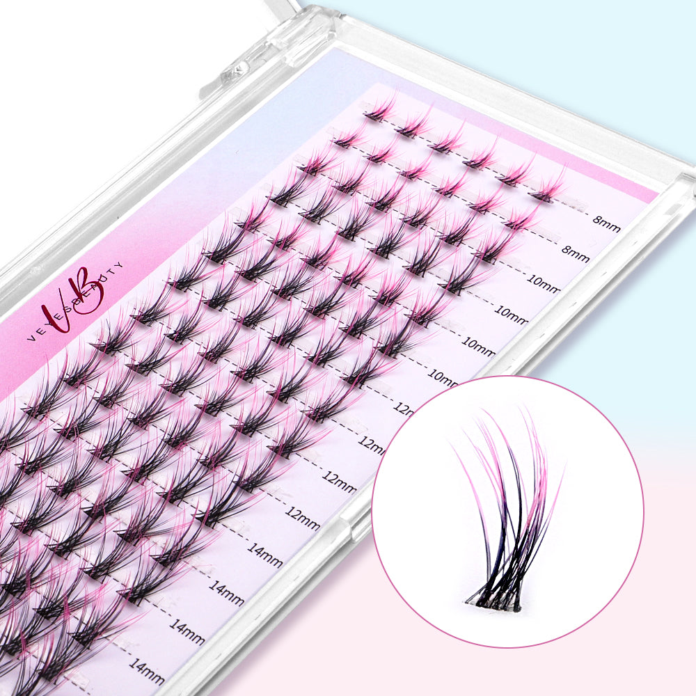 Ombre Pink & Brown Lash